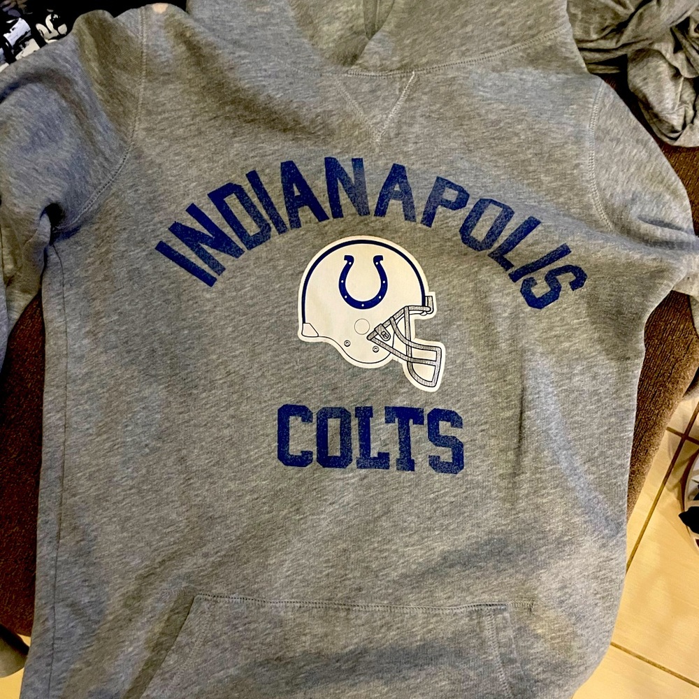 Pink NFL sweatshirt, extra long sleeves